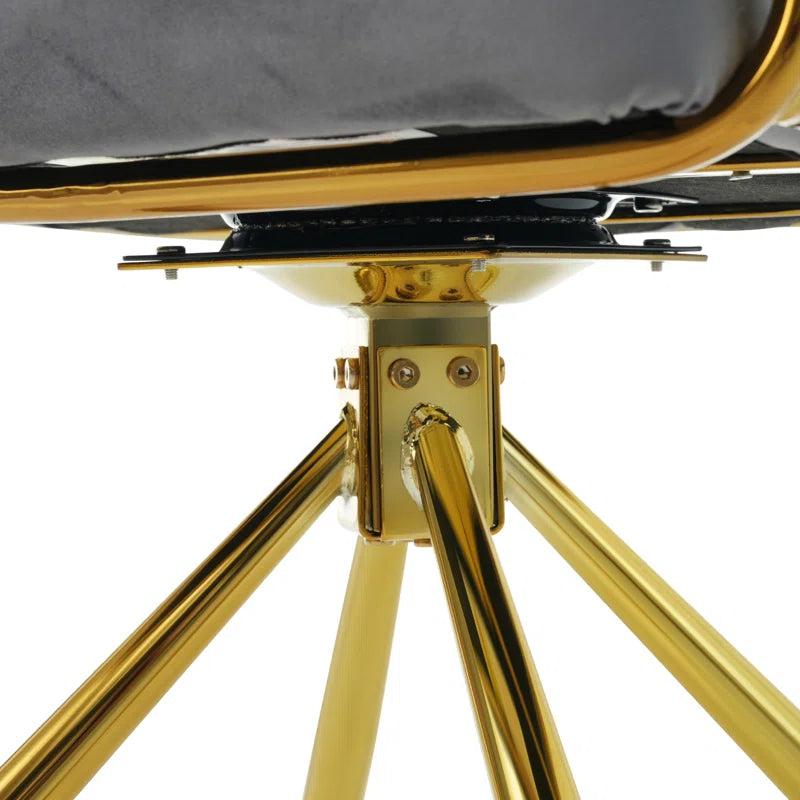 Avakate Velvet Metal Armchair