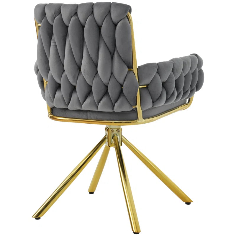 Avakate Velvet Metal Armchair