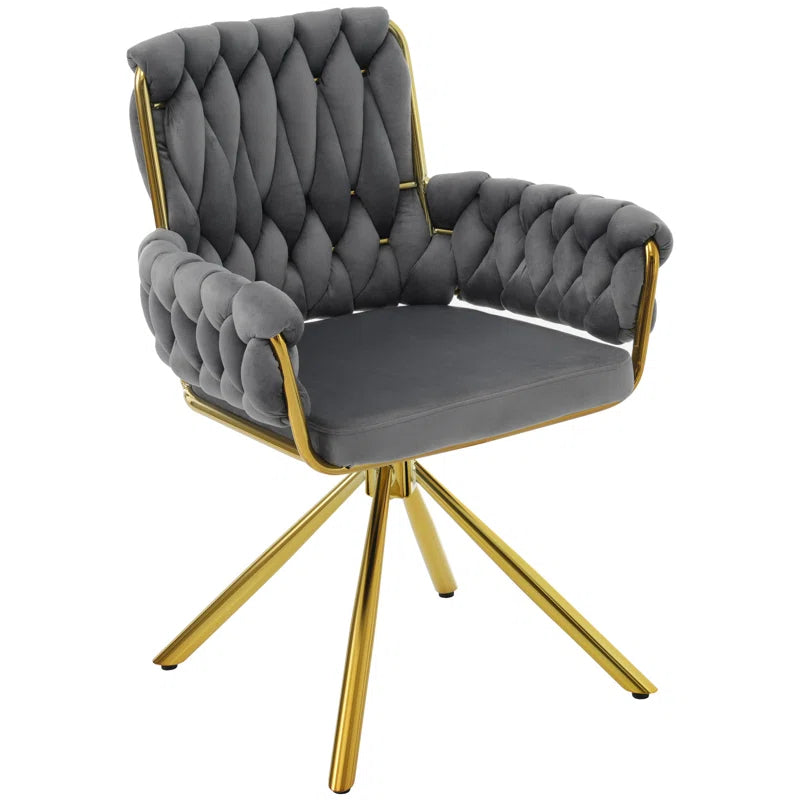 Avakate Velvet Metal Armchair