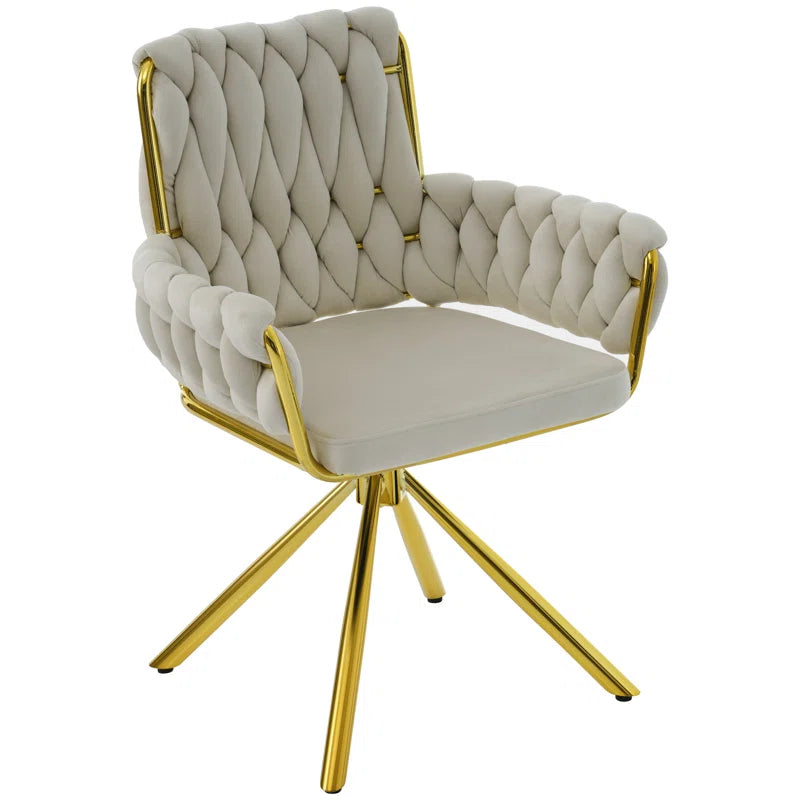 Avakate Velvet Metal Armchair