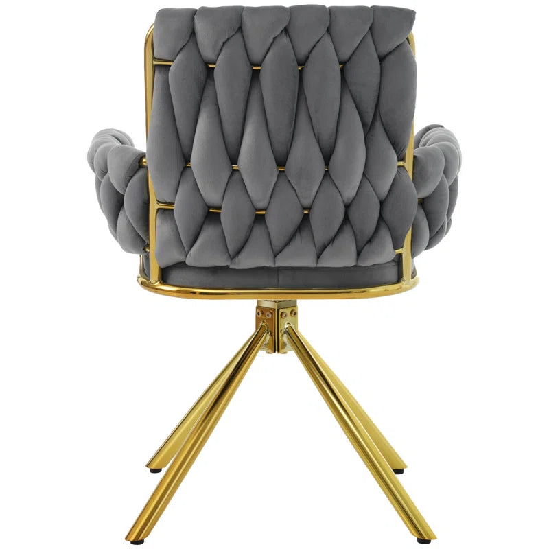 Avakate Velvet Metal Armchair
