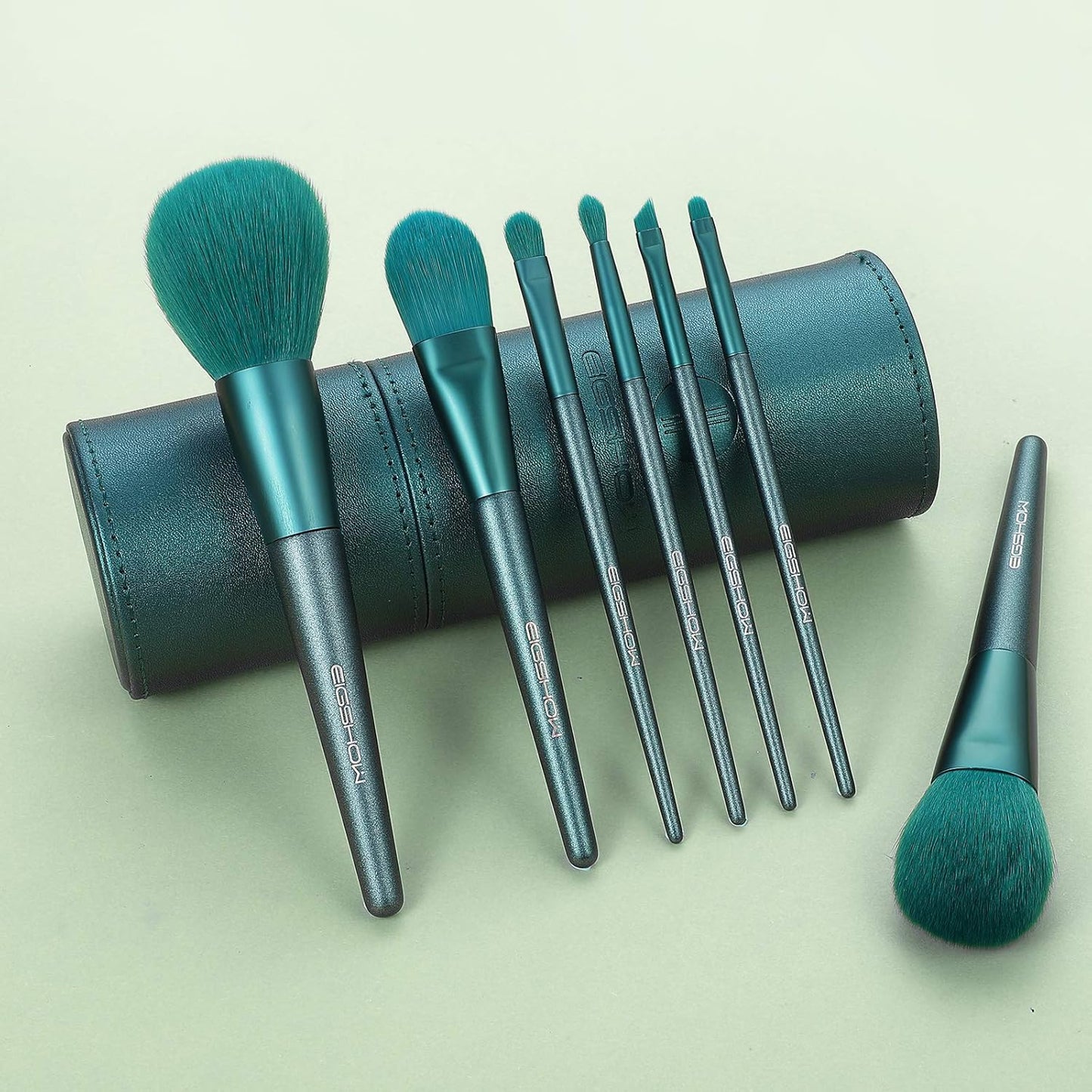Makeup Brushes Sets with Cylinder Box, 8 Pcs Professional Makeup Brush Set Synthetic Cosmetics Foundation Powder Concealers Blending Eye Face Kabuki Makeup Brushes