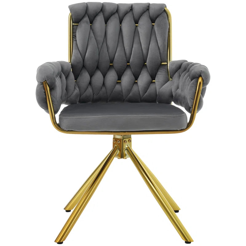 Avakate Velvet Metal Armchair