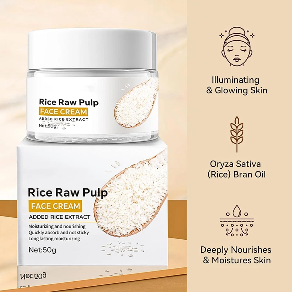 Natural Rice Face Moisturiser Cream