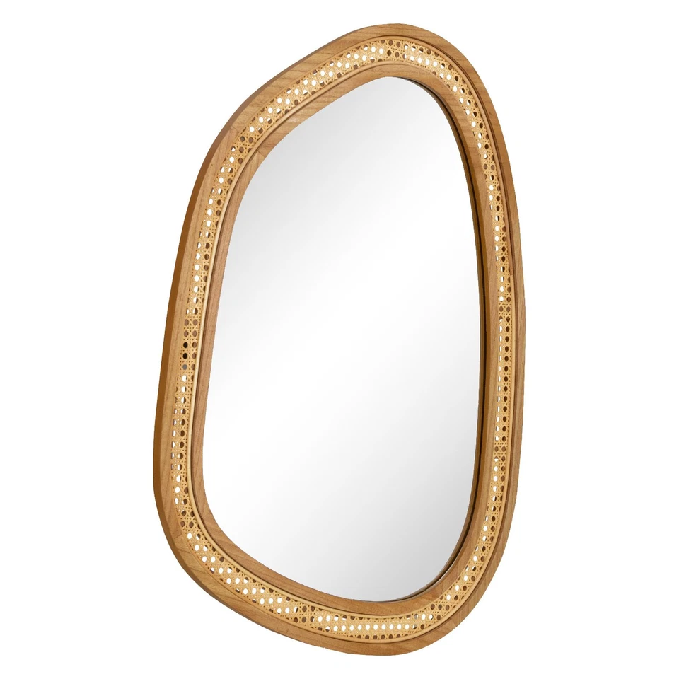 Boho Style Rattan Decorative Mirror