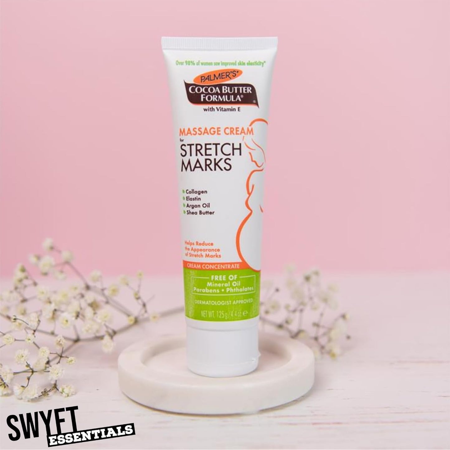 Palmers Stretch Mark Cream Bundle - Includes Cocoa Butter Stretch Mark Cream 125Ml, Tummy Butter for Stretch Marks 125Ml & Palmers Firming Body Lotion 315Ml by Palmers Cocoa Butter