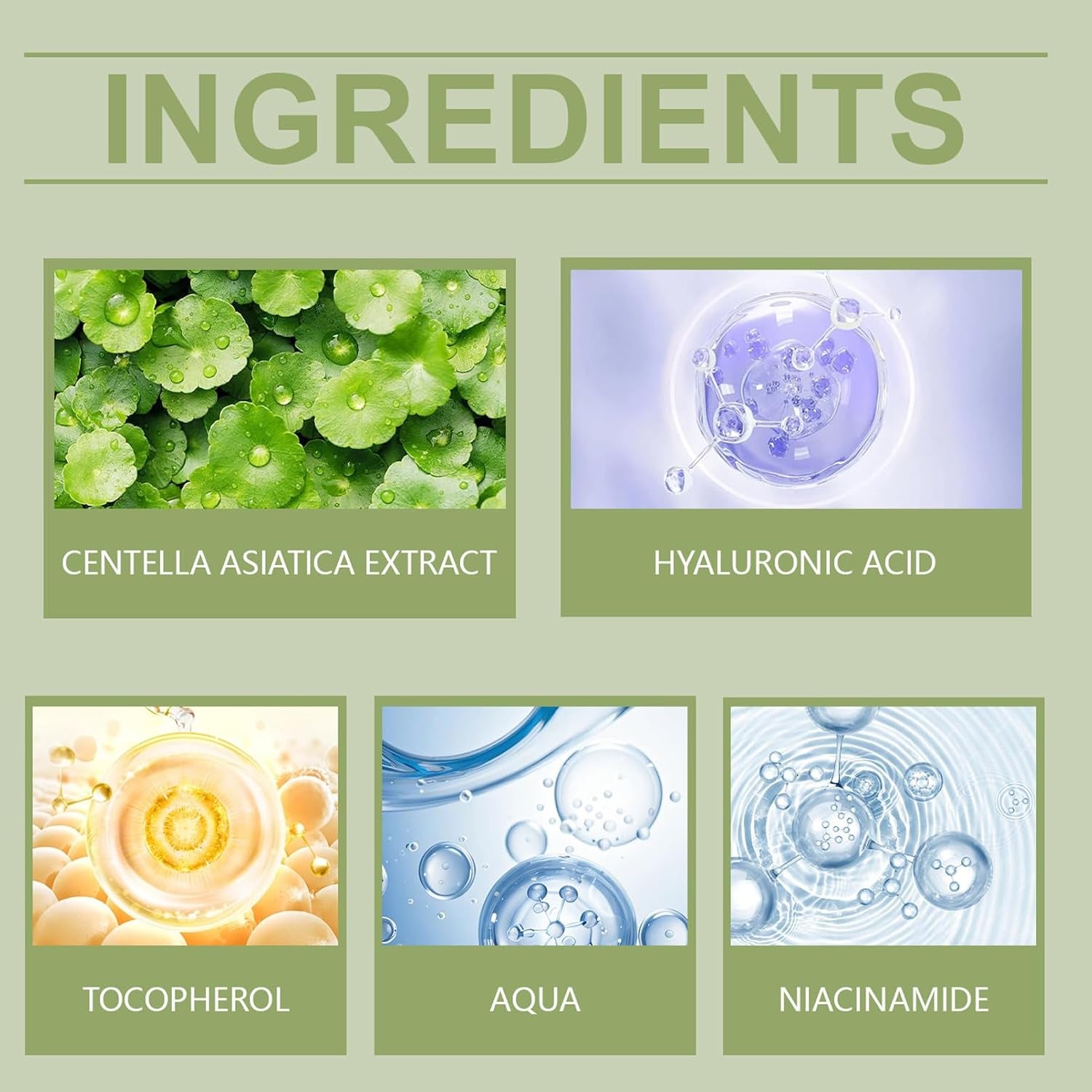 Centella Asiatica Skin Care Kit,6Pcs Skincare for Teenagers Girls,Face Toner & Face Serum & Cleanser & Eye Cream & Skin Lotion & Face Cream,Deep Nourishing & High Firming, Pamper Sets for Women Gifts