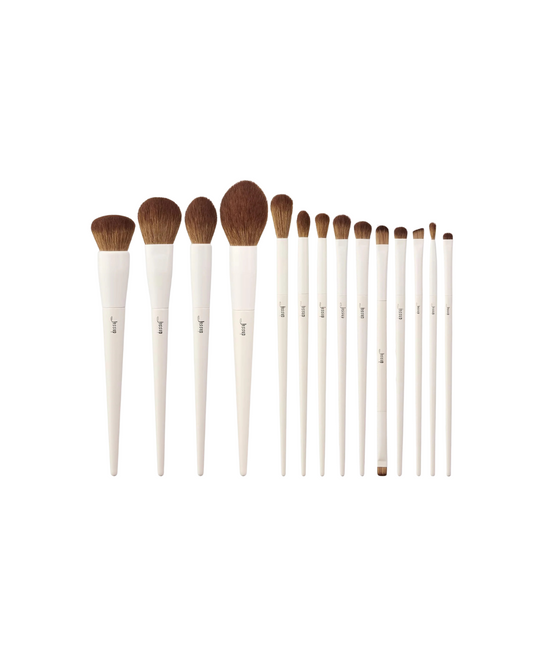 Makeup Brushes 14Pcs Make up Brushes Premium Synthetic Makeup Brush Set for Contour Concealer Foundation Eye Shadow Blending Liner Powder Blush Light Grey T329