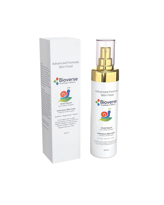 Advance Skin Food – High Concentration of Snail Mucin, Boosts Collagen Production to Moisturise & Protect, Generic Skin Product with Natural Formula