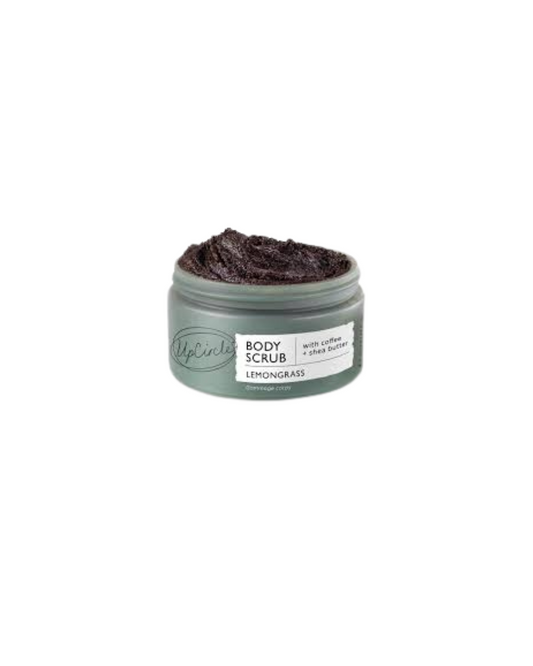Exfoliating Coffee Body Scrub with Lemongrass 220Ml - Sea Salt, Shea Butter + Coconut Oil - Exfoliates Your Skin + Improves Circulation - Natural, Vegan Exfoliator for Soft, Smooth Skin