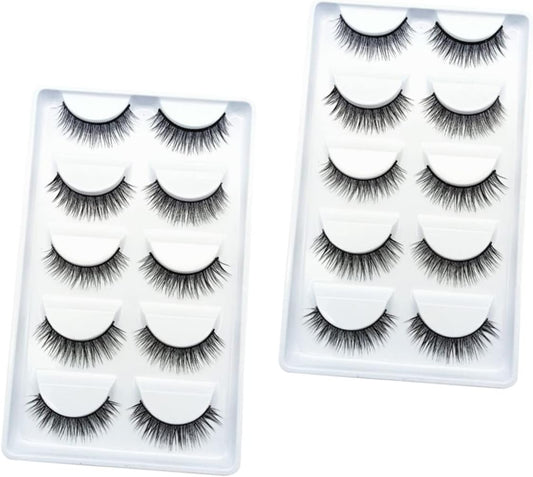 10 Pairs False Eyelashes False Eyelash Accessory Beauty for Girls