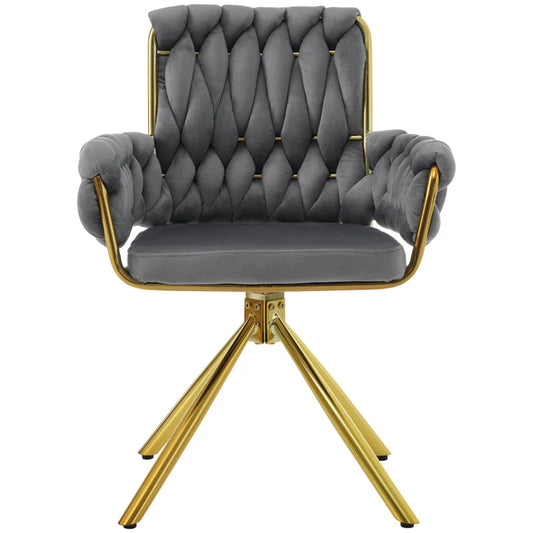 Avakate Velvet Metal Armchair