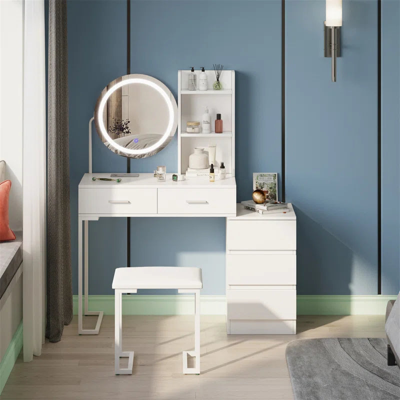 Remiyah Dressing Table with Mirror