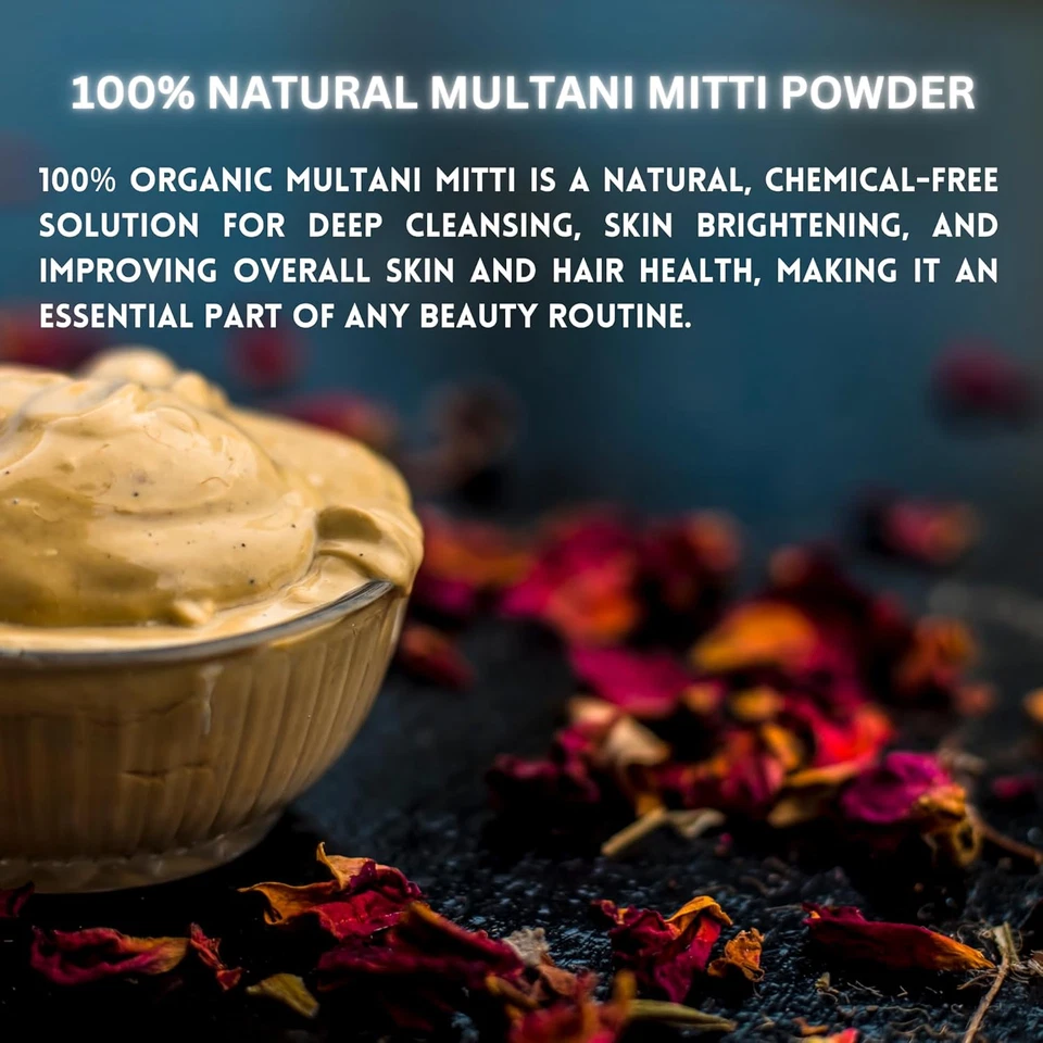 Earth Clay Bentonite 100% Organic Face Mask