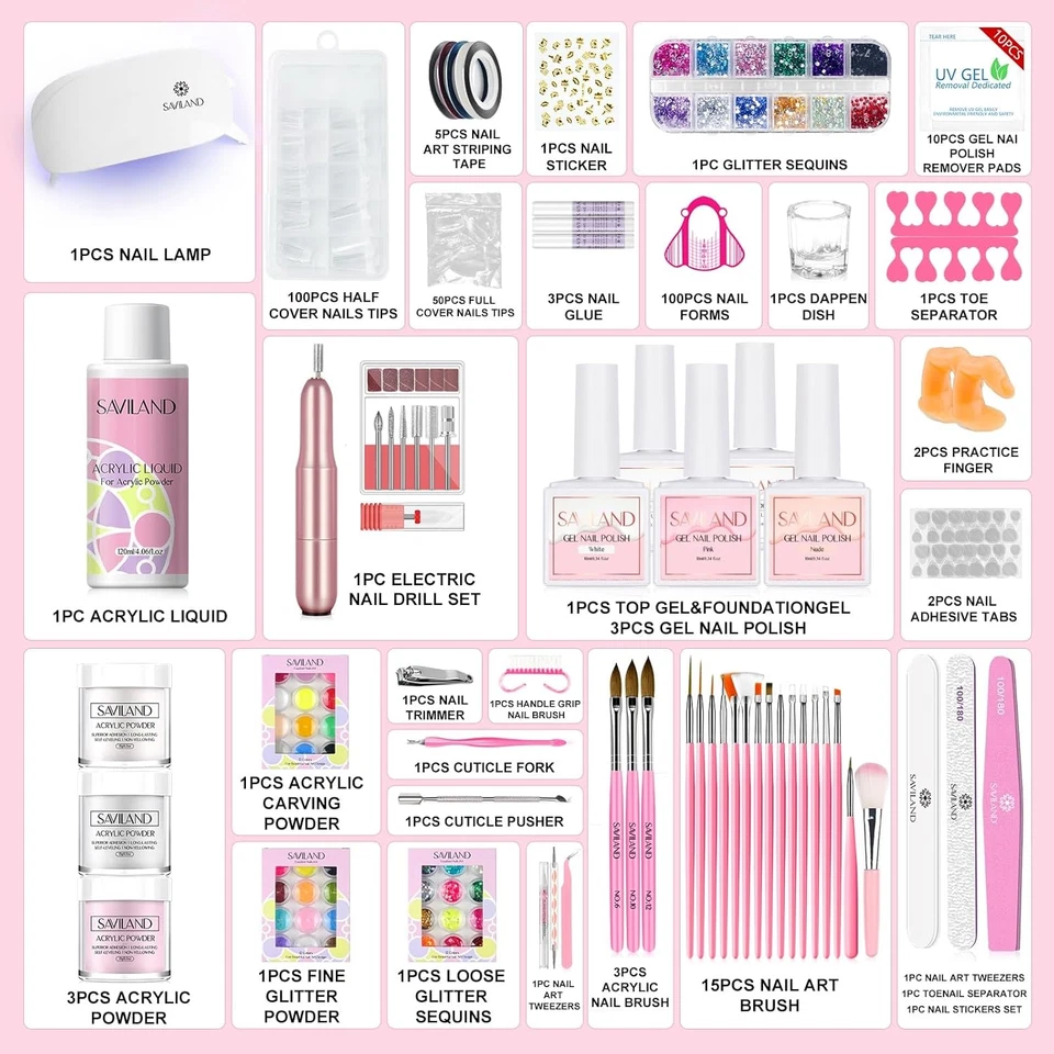 Gel Nail Kits with U V Lamp