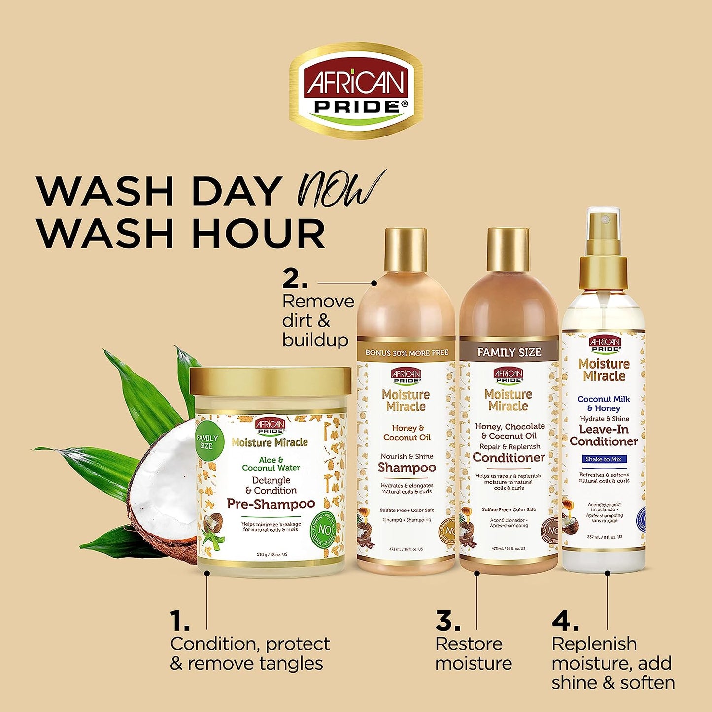 Moisture Miracle Honey & Coconut Oil Conditioner