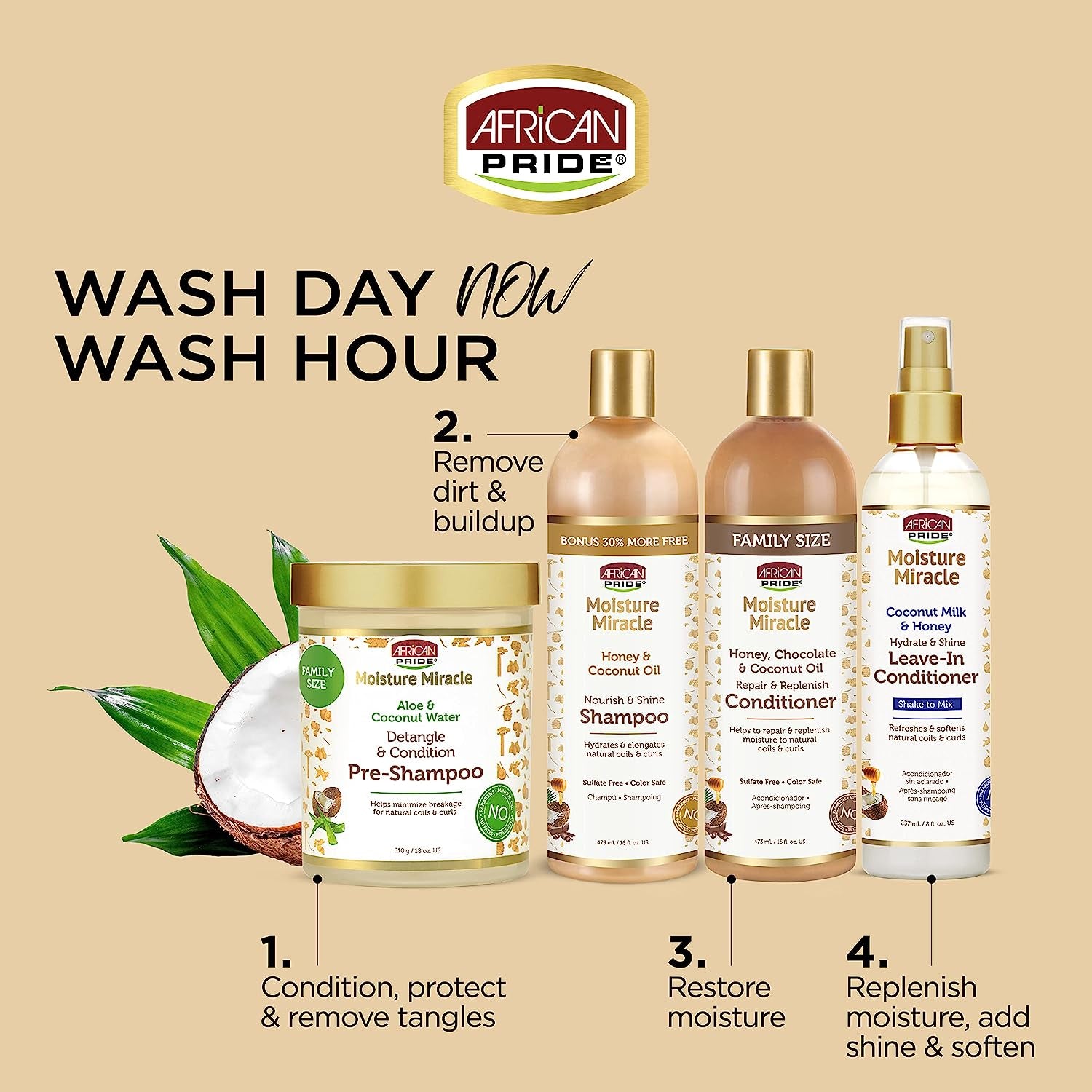 Moisture Miracle Honey & Coconut Oil Conditioner