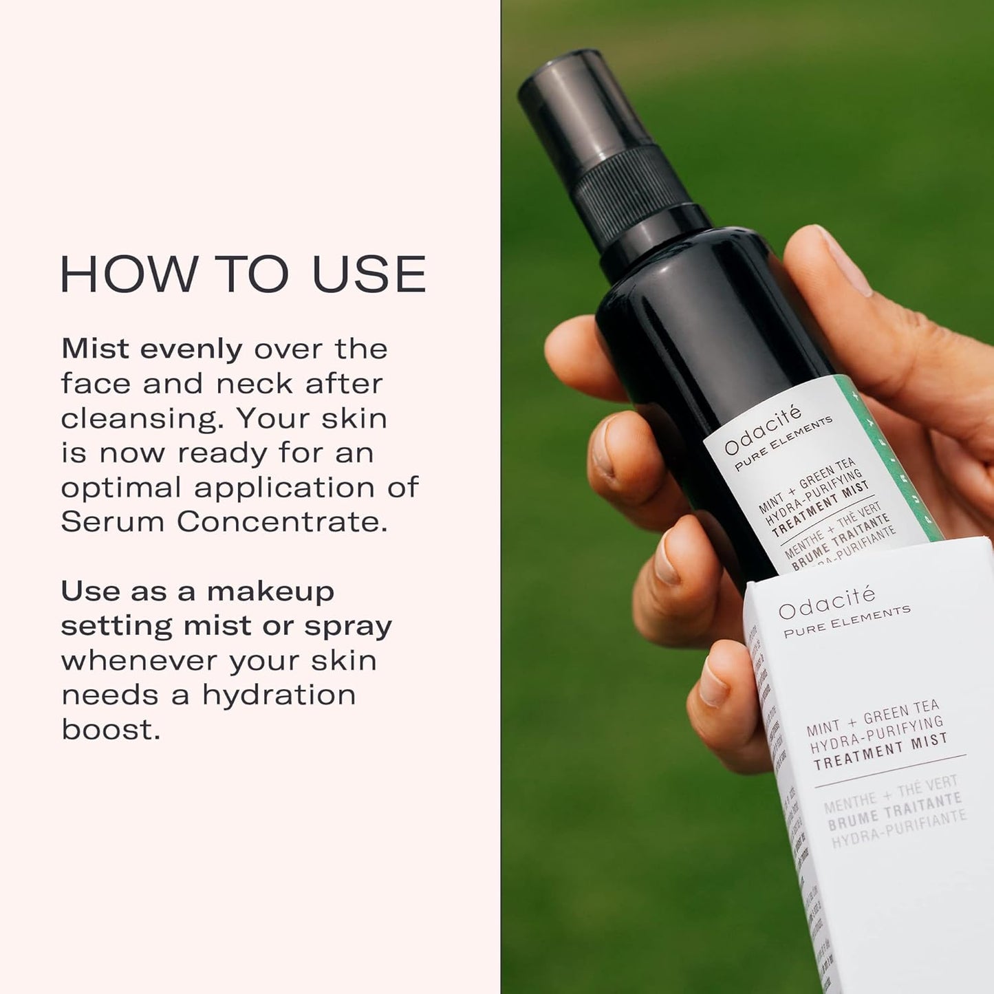 Pure Elements by  Skincare Mint + Green Tea Hydra-Purifying Treatment Mist 50Ml