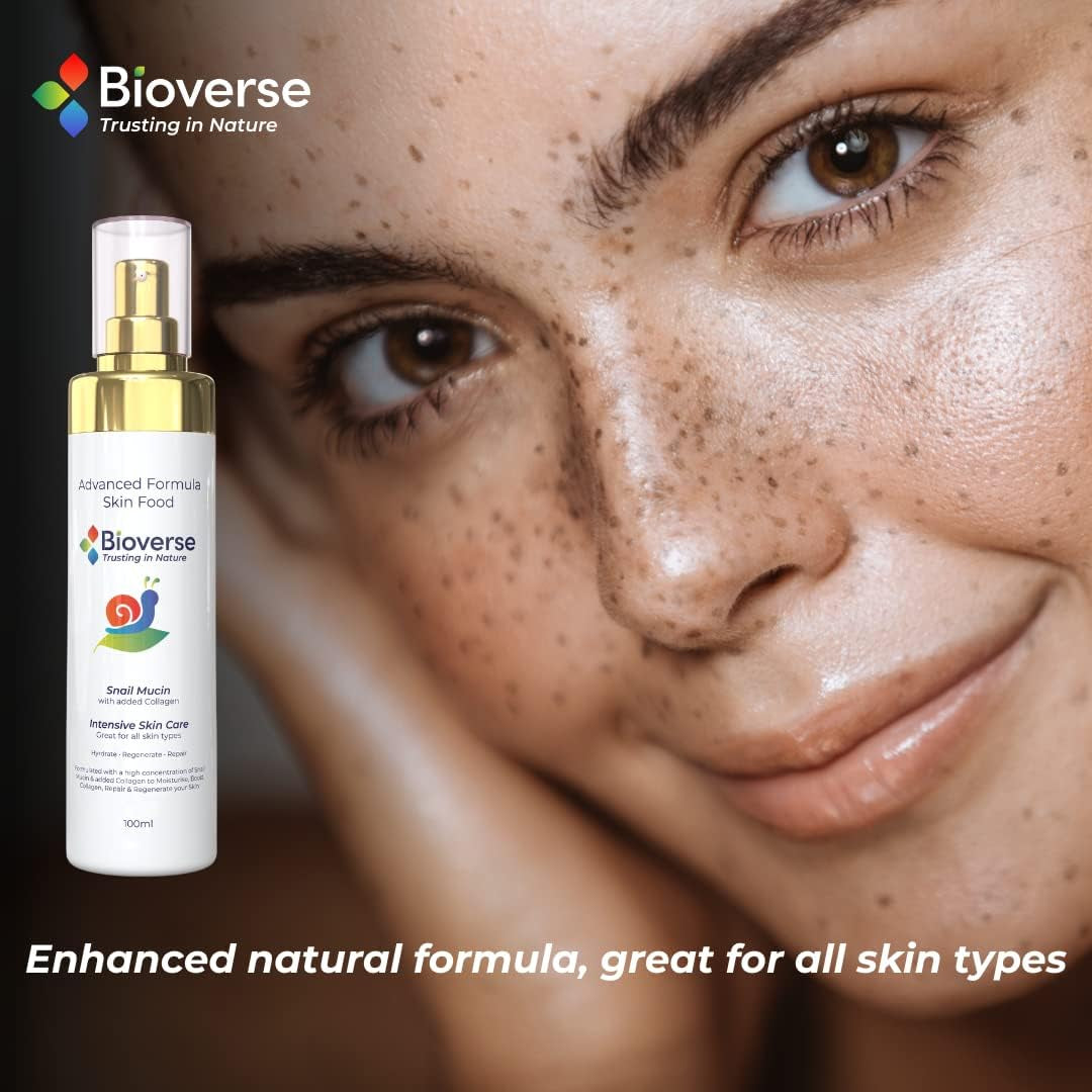 Advance Skin Food – High Concentration of Snail Mucin, Boosts Collagen Production to Moisturise & Protect, Generic Skin Product with Natural Formula