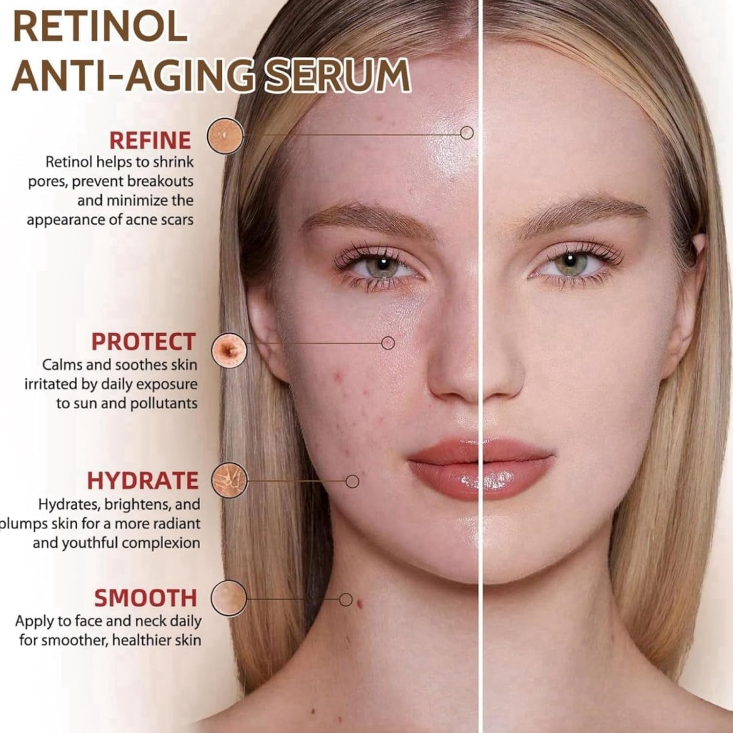 Hyaluronic Acid 2% + B5,Skincare Hyaluronic Acid Face Serum, Moisturiser,Face Serum for Women & Men to Plump & Smooth Skin,Anti Aging Serums,Face Serums,Skincare,Brightening